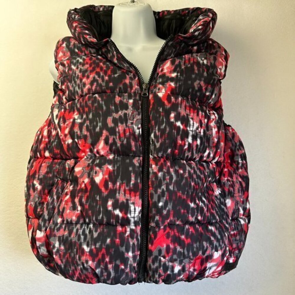 CALVIN KLEIN Performance Vest women L puffer zip out hoodie‎ water repellent